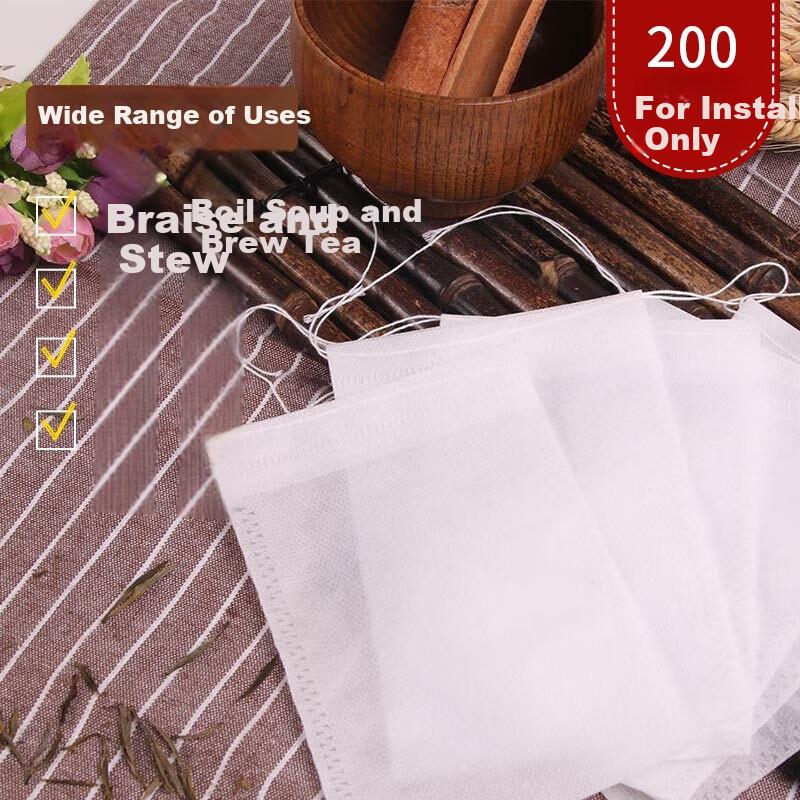 Baijie Soup Bag, Strainer Bag, Seasoning Packet, Bag, Decoction Bag, Disposable Drawstring Non-Woven Filter Bag, Tea Infuser Bag