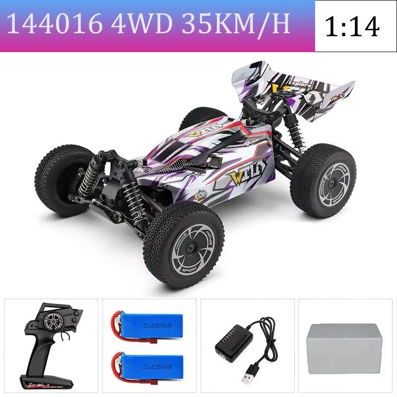 WLtoys144010 4WD Model with A Top Speed of 75 Km/h 1:14 Scale, High-speed Remote-controlled Off-road Drifting Racing Car for Boy