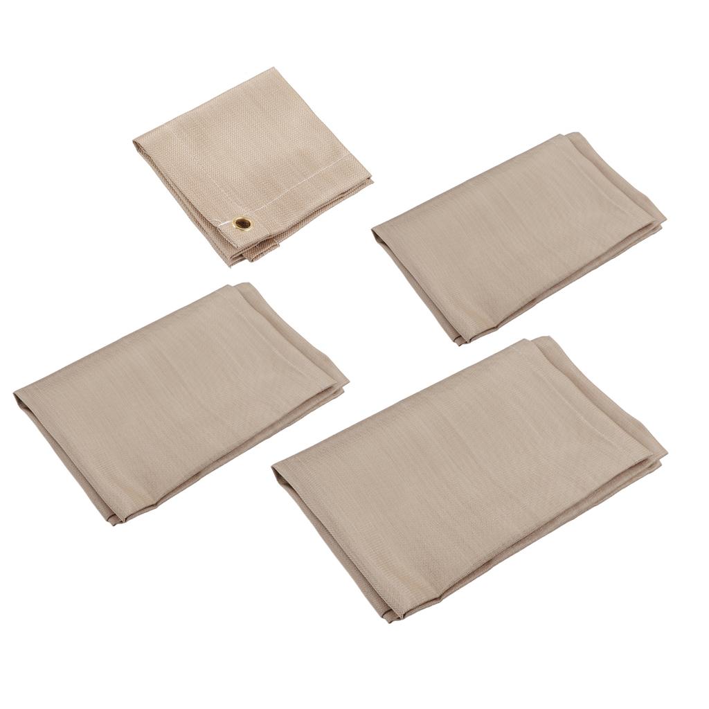 Fireproof Mat Fiberglass High Temperature Resistant Fire Pit Mat Outdoor Accessories for Barbecue Ca