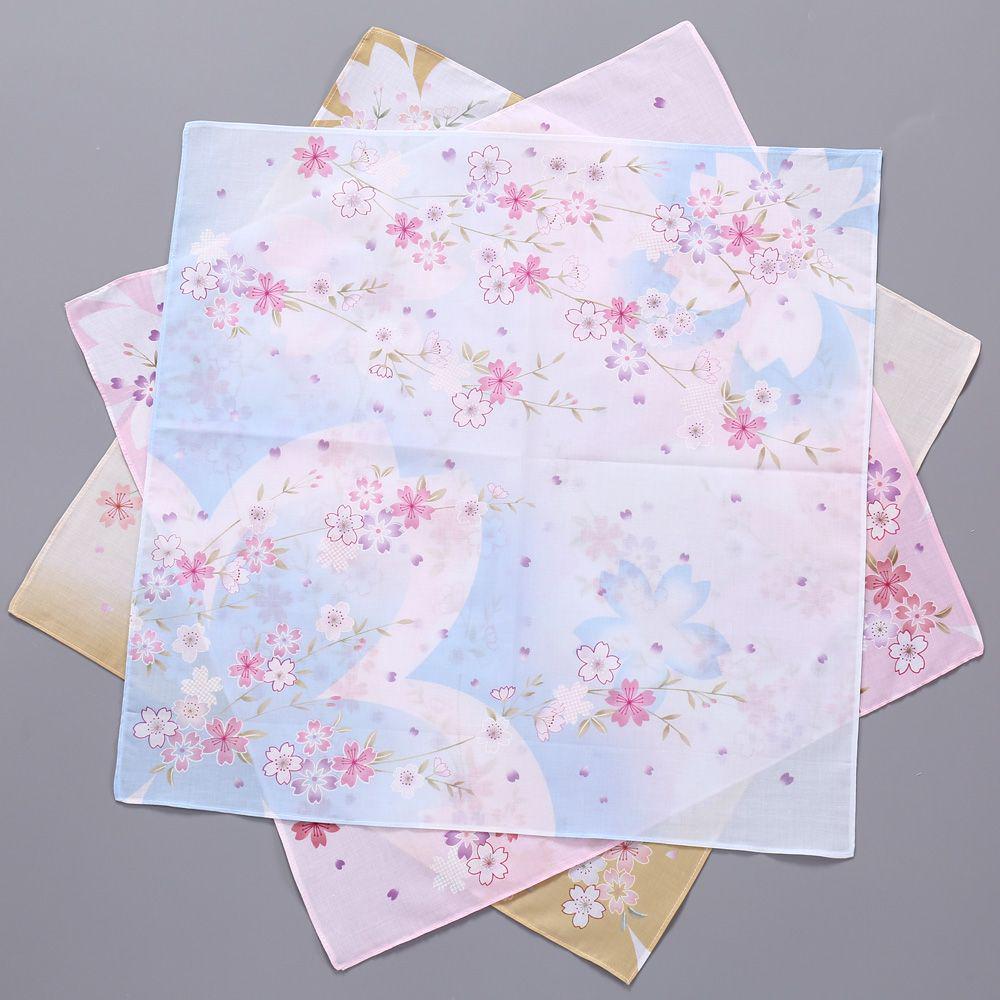 Women's Vintage Pure Cotton Handkerchief - Absorbent, Soft, Summer-Weight, Printed Square Towel