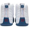 Jordan Air Jordan 12 Low Top Basketball Shoes White/French Blue/Metallic Silver/Team Red Unisex 153265-114