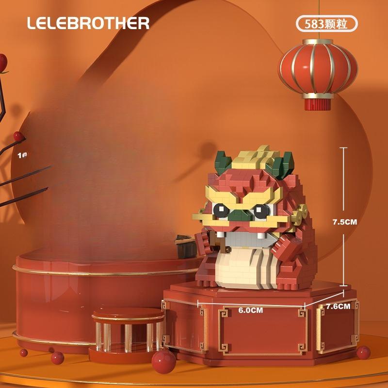 Tiny Particle Building Blocks Dragon, Trendy Children'S Educational Assembly Toys, Gifts And Ornaments.