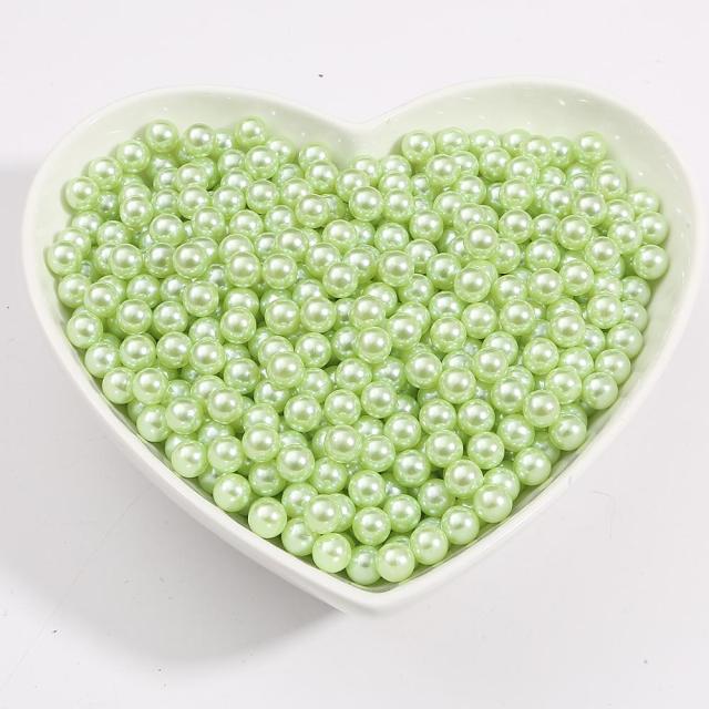 

3/4/6/8/10 мм круглые разноцветные акриловые бусины с искусственным жемчугом без отверстий, свободные бусины для украшения скрапбукинга своими руками, изготовление поделок 1000pcs 3mm светло-зеленый