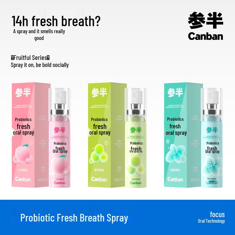 NYSCAPS Probiotic Refreshing Mint Oral Spray