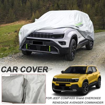 210T Polyester For JEEP AVENGER CHEROKEE COMMANDER COMPASS GRAND CHEROKEE PATRIOT RENEGADE WAGONEER Waterproof Car Cover ANTI-UV