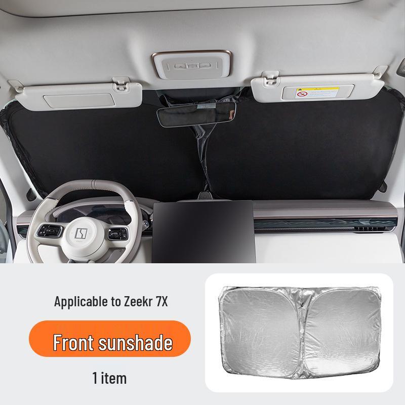Zeekr 001/7X Auto-Windschutzscheiben-Sonnenschutz - Doppellagiger Sonnenschutz und Wärmeisolierung Blackout