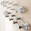 No Punching Suction Cup Row Hook With 7 Hook Stainless Steel Storage Rack  Towel Rack