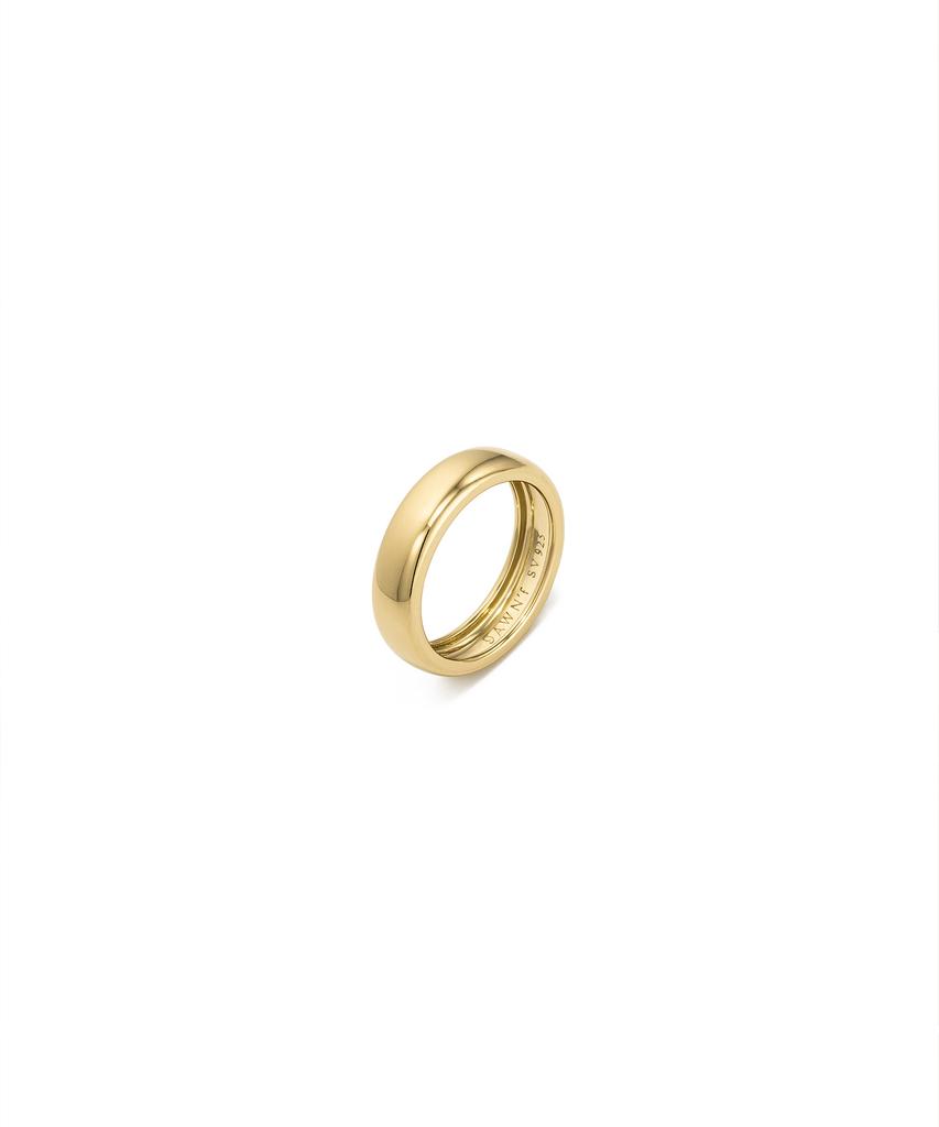 Dawnf 01H07M Polished Silver Ring