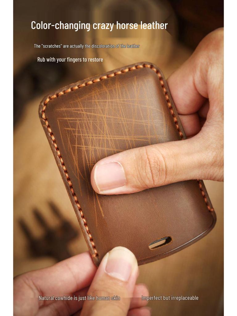 New Handmade Genuine Leather Key Case for BMW MINI