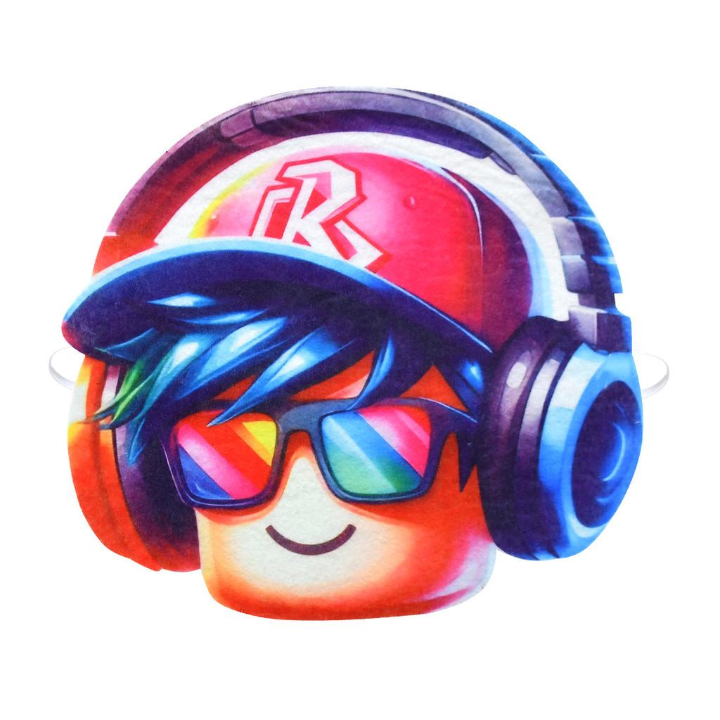 4863 Kids Boys Girls Roblox Print Jumpsuit Mask Sets Halloween Cosplay Costumes