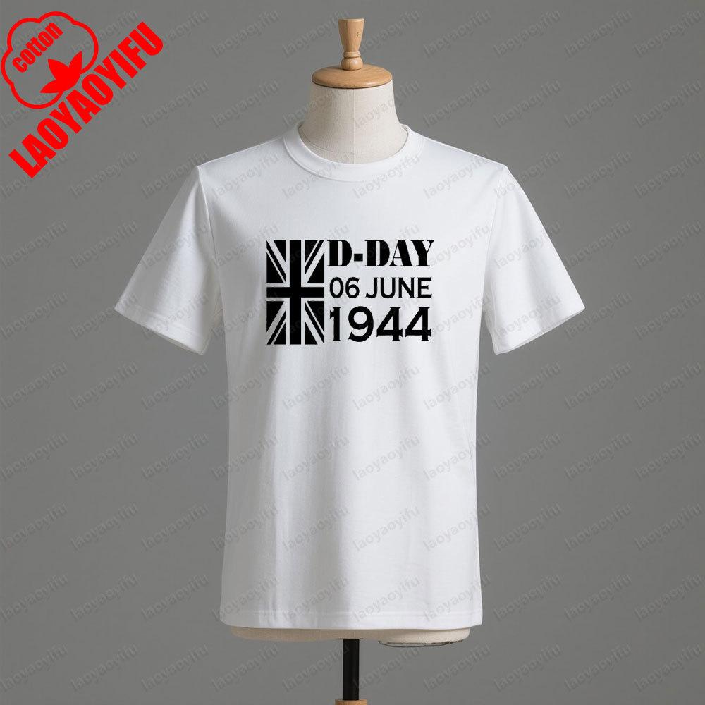 DDay T Shirt Normandy Landings 81st Anniversary 19442025 Tshirt Gifts for Veterans Mens Summer Crewneck Cotton Short Sleeve