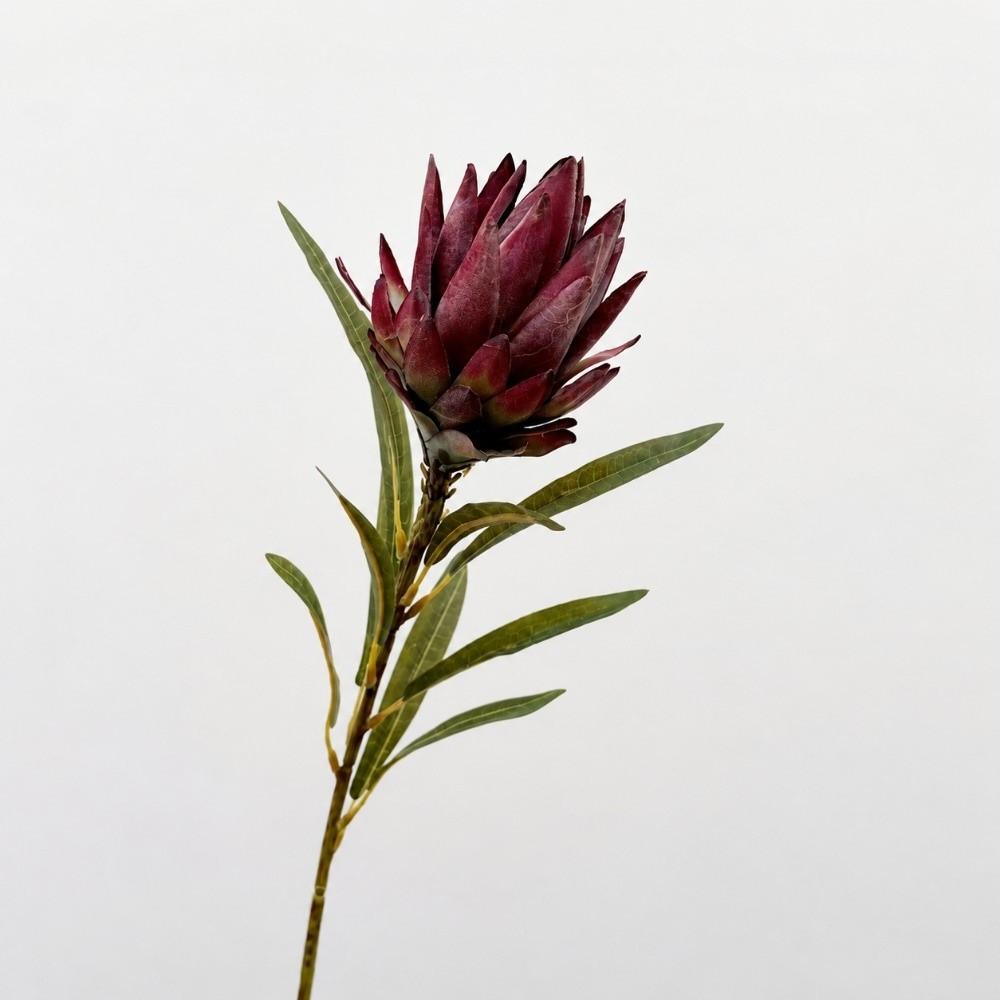 Floral Display Artificial Emperor Protea Flowers Large Faux Thistle Flowers  Wedding Decoration