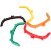 5Pcs Purse Frame Semicircle Candy Colors Curved Plastic DIY Bag Accessories 16cm