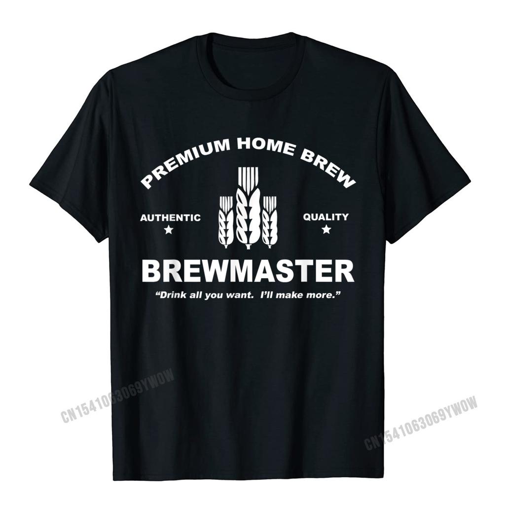Brewmaster Premium Home Brew Beer Brewing TShirt Camisas Unisex Rife Unisexs T Shirt Normal Tops T Shirt Cotton Hip Hop