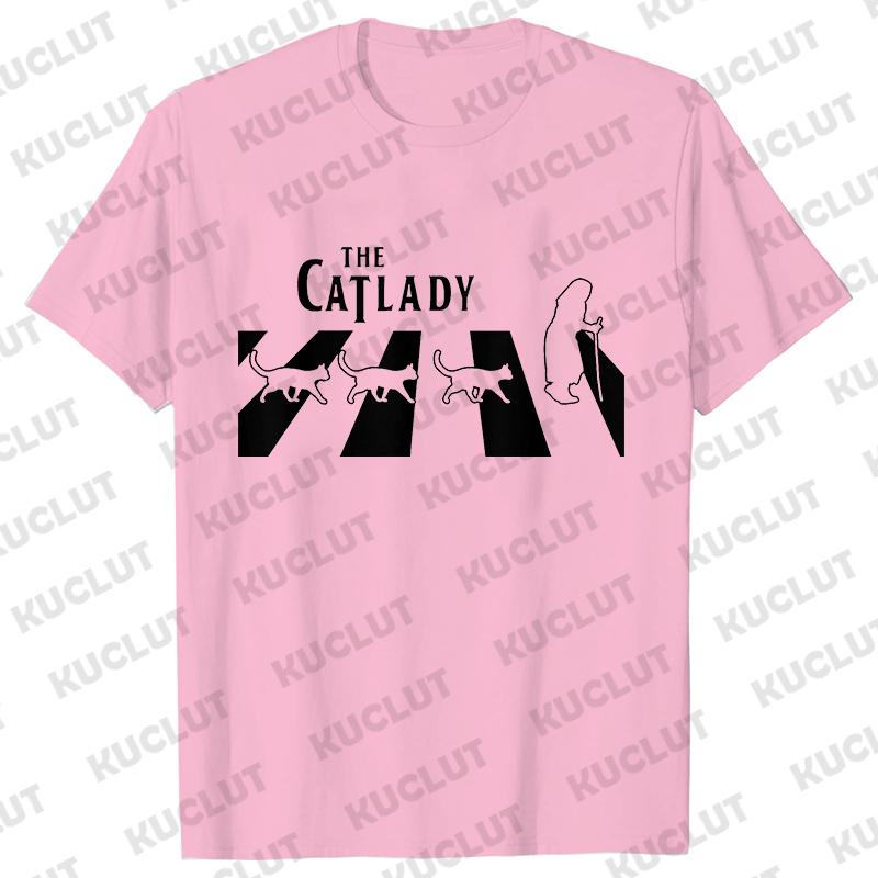 The Cat Lady Graphic T Shirts Unisex Funny for Cat Lovers T Shirt Summer Clothes Shirts Fashion Casual Short Sleeve Tees Shirts