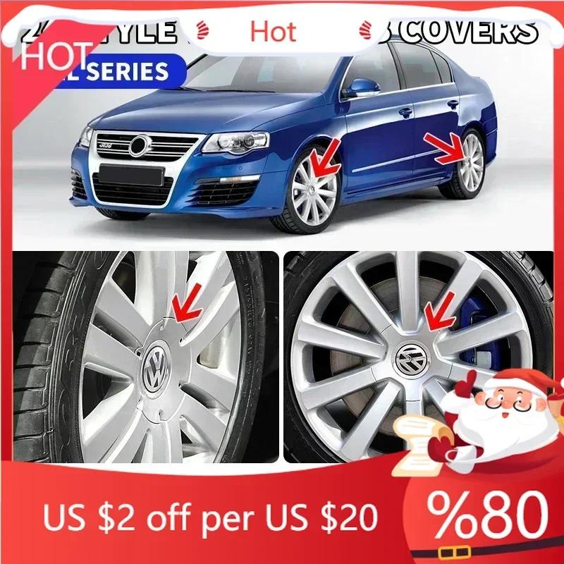 UDXKW1 For VW New 4pcs Car Logo Wheel Center Cap Hub Covers Badge for Volkswagen VW 3B0601149 1J0601149B C546K164 3B601149 C1043K154