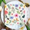 20pcs/pack Decoupage Table Paper Napkins Elegant Tissue Flower Birthday Wedding Party Home Beautiful Decor