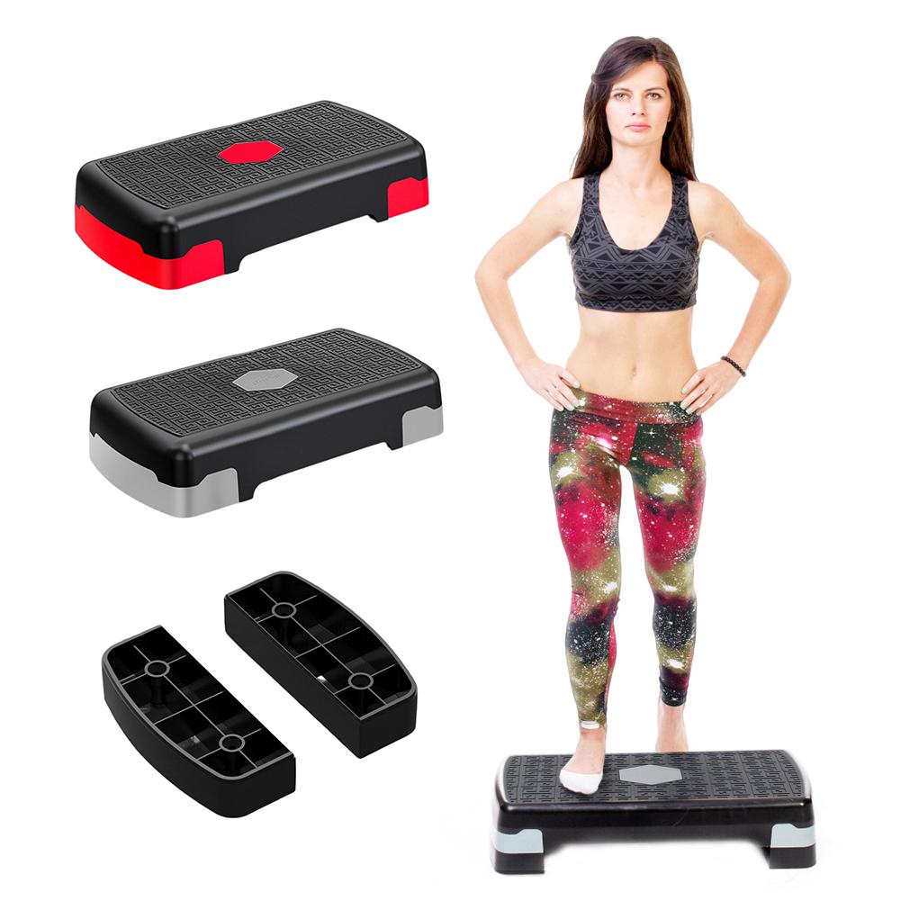 Adjustable Aerobic Pedal Home Gyms Training Mini Fitness Step Pedal Exerciser Wear Resistant Non Slip Durable Fitness Equipments