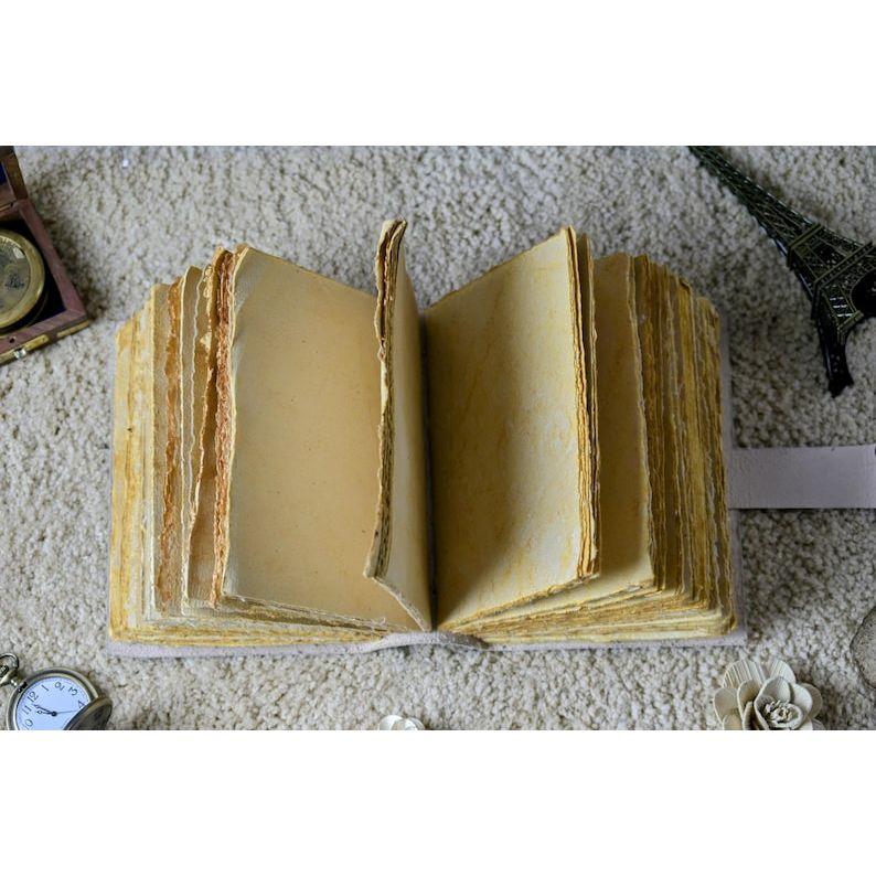 Deer Leather Journal: Handmade Grimoire, Spell Book, Book of Shadows