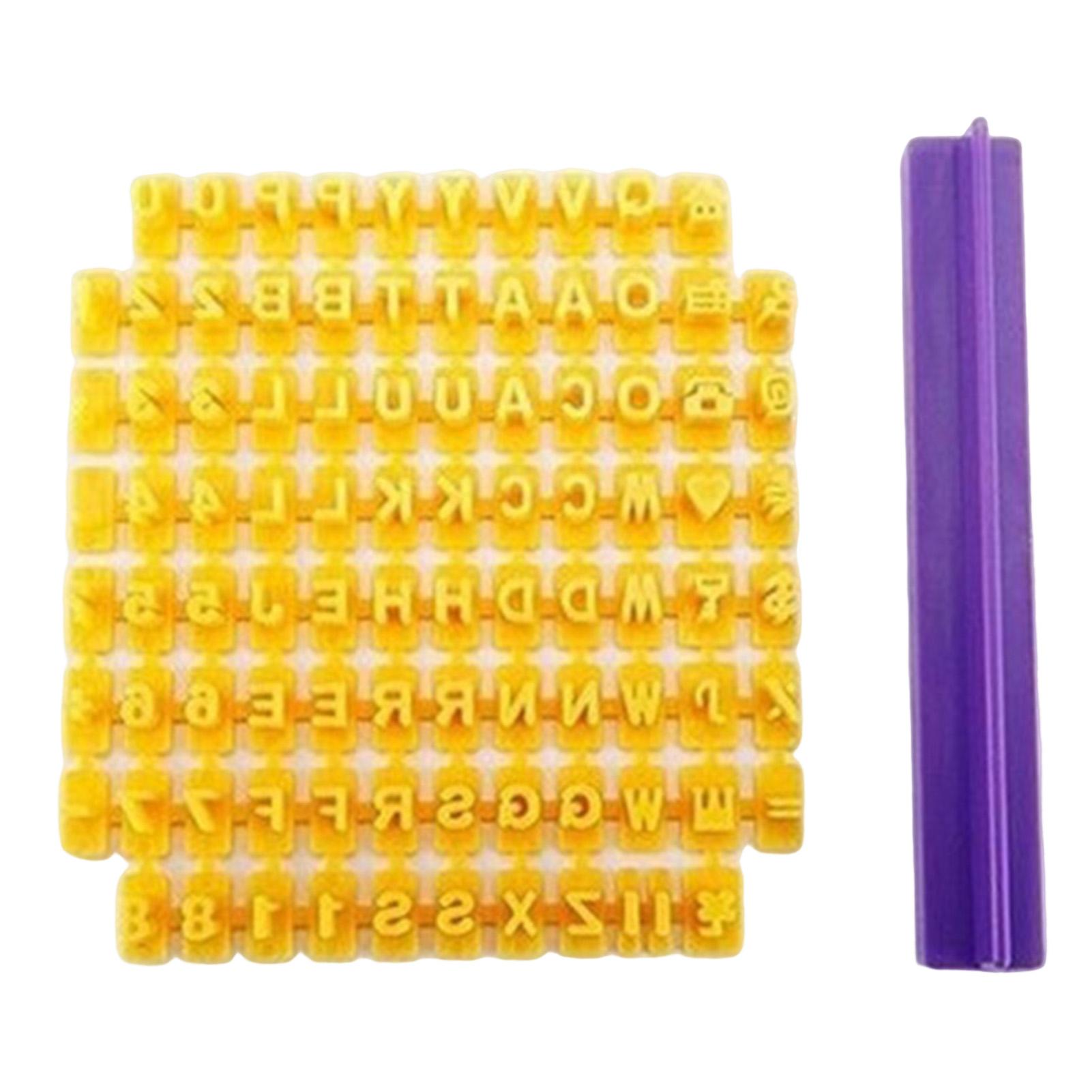 

Alphabet Cake Stamps Tool Numbers Letters Reusable DIY Cookie Stamp for Christmas New Year Party
