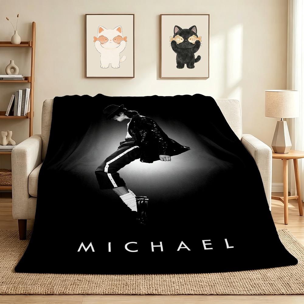 Michael Jackson Flannel Blanket Throw Blanket Soft Warm Sofa Bed Camping home Decor Unique Christmas Gift C926801