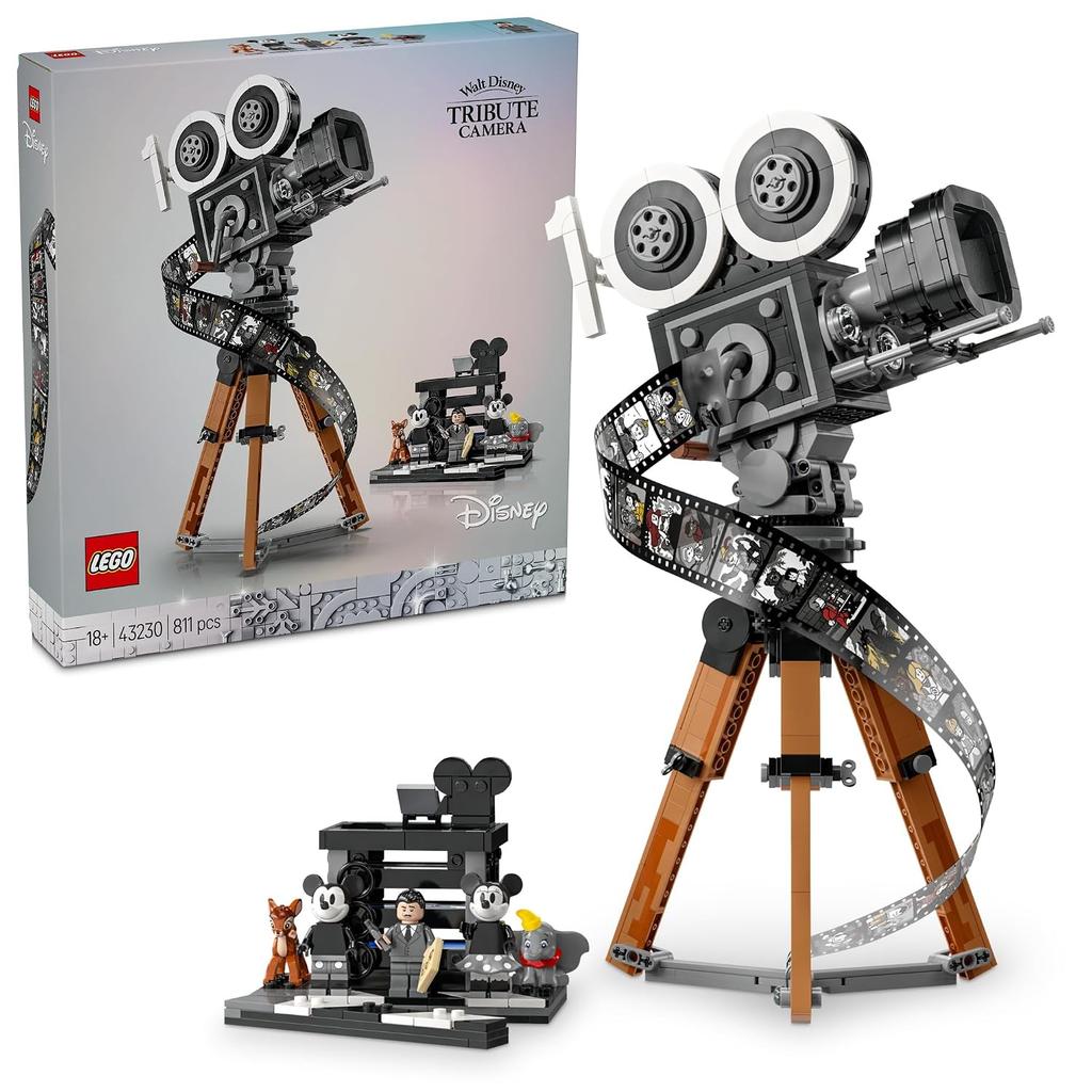 LEGO Disney Walt Tribute Camera 811 pieces toy birthday present block Mothers Day Fathers men women interior stylish movie model 43230