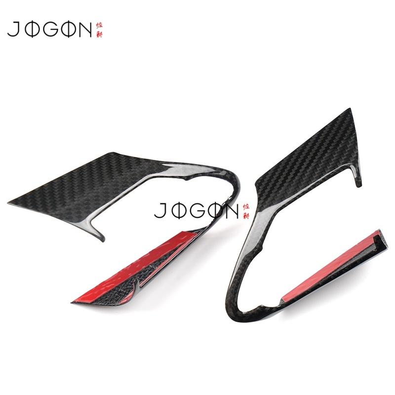 Real Dry Carbon Fiber Car Interior Steering Wheel Button Strip Cover Trim Accessories For Toyota Corolla GR  2024 2025
