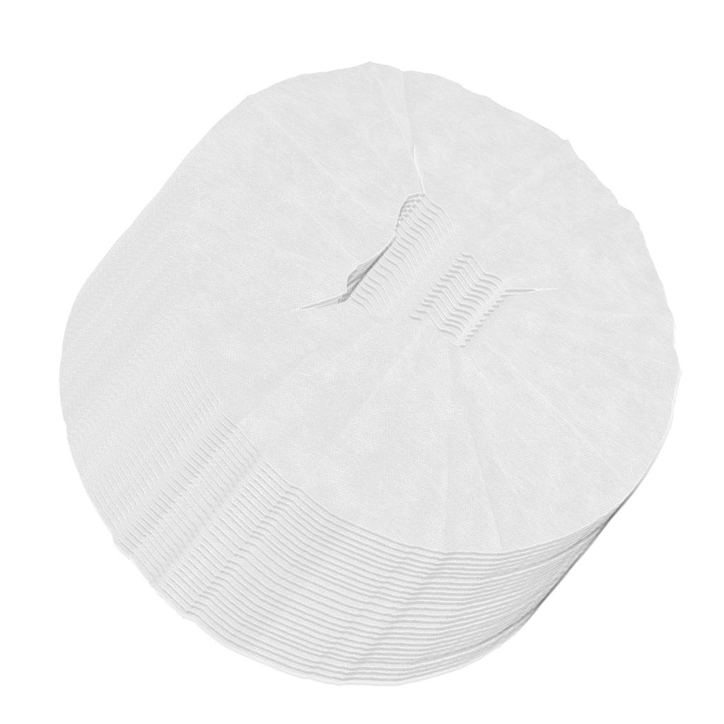 100Pcs Disposable Headrest Covers Ultra Soft NonWoven Massage Pillow Covers With Holes(Thin )