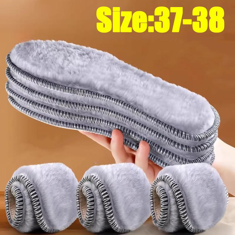 

2-10pcs Winter Warm Plush Insoles Soft Self-Heating Cushion Shoes Inserts Thicken Shock-absorbent Breathable Shoe Insoles Unisex 1pair