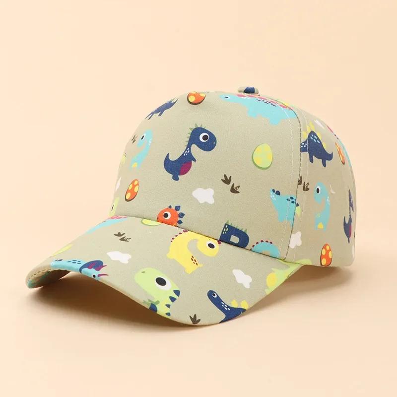Cute Cartoon Fashion Unicorn Dinosaurs  Baseball Cap for Kids Travel Sunshade Hat for Toddler Spring Summer Children Peak Cap