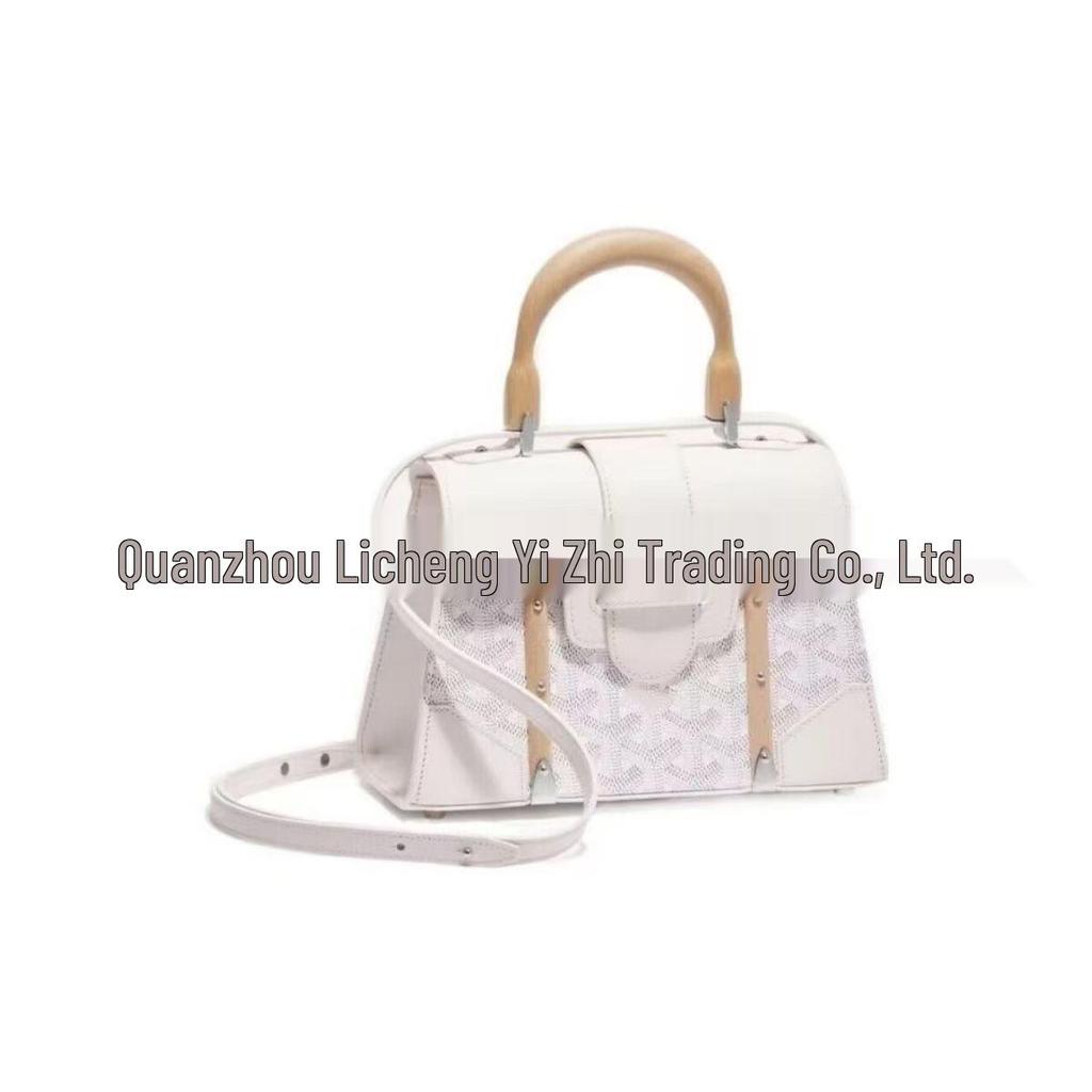 Retro Holzgriff Hundezahn Saigon Umhängetasche - Klassische kleine quadratische Schultertasche für Damen