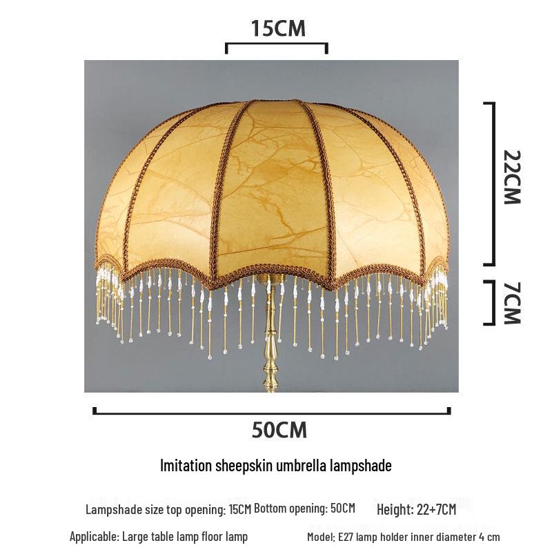 Retro Style Table Lamp with E27 Holder and Lampshade for Bedroom or Bedside