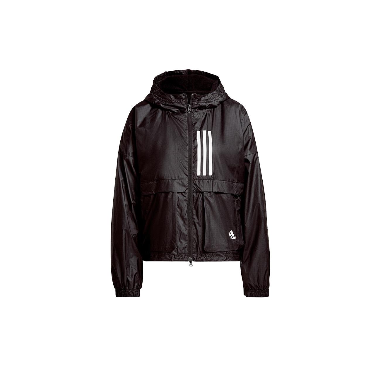 (WMNS) adidas WND.RDY Sports Jacket Asia Sizing Black White Women s GT3723 S