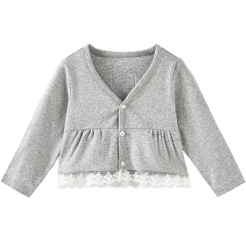 TONGTAI Girls' V-Neck Knit Cardigan