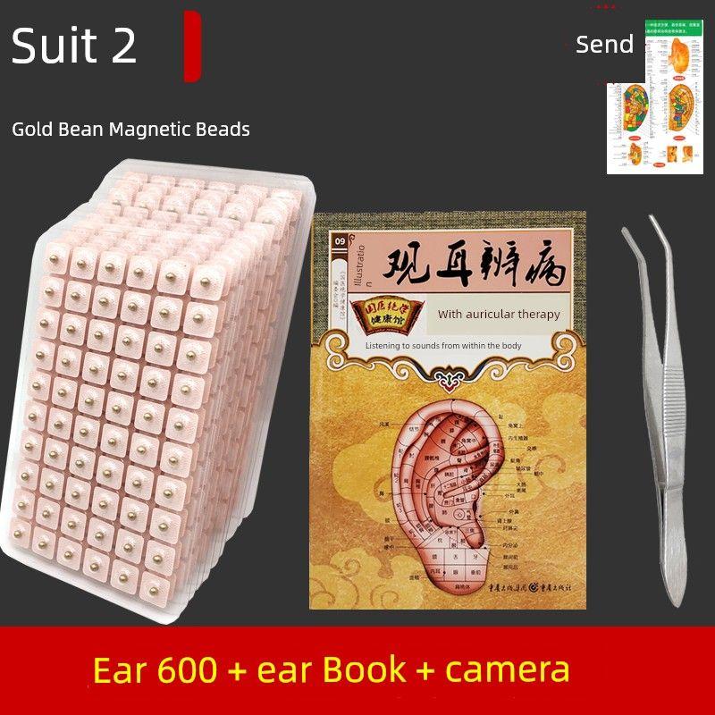 Bean Stickers Magnetic Suction Bean Acupunture Sticker Bead Auricular Needle Stickers Wrist Magnetic Therapy Acupunture Sticker Stimulation Stickers