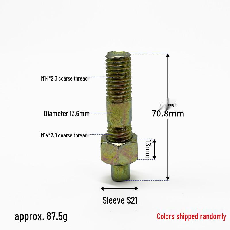 High-Strength 12mm Thick Double-Ended Rear Axle Hex Bolts