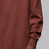 Jordan Essentials Solid Waffle Knit Casual Sweatshirt Men Tops Orange FD7462-810