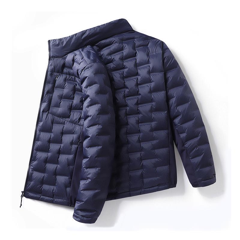 Leichte Daunenjacke für Damen und Herren mit Stehkragen für den Winter - Weiße Entendaune, Modischer Lässiger Warmer Mantel