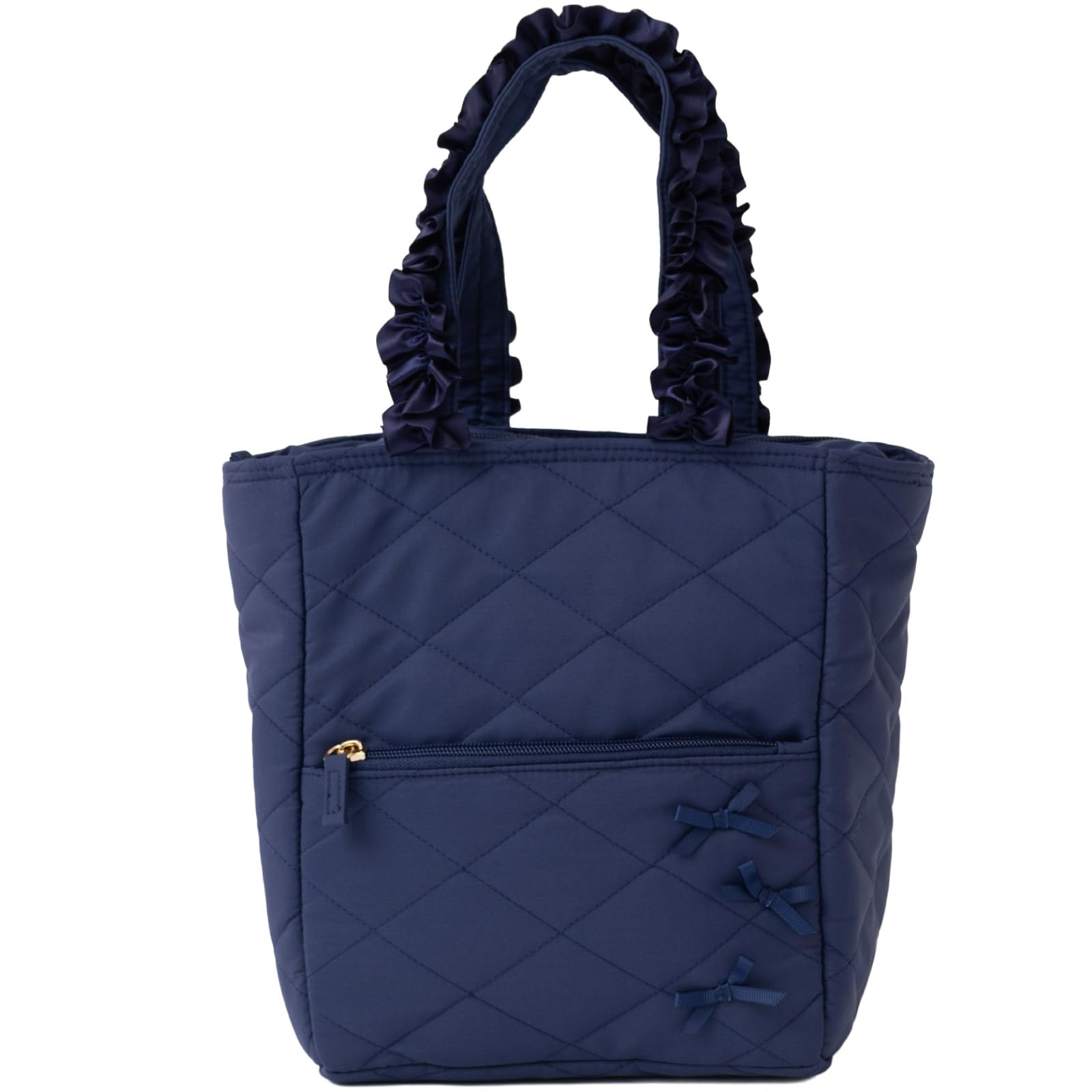 

Insulated Tote Lunch Bag with Ice Pack Pocket for Lunch Boxes x [panpantutu] (Navy Navy)