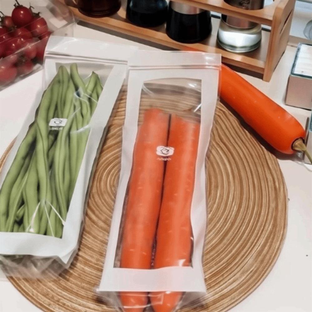 Transparent Fresh-keeping Bag Thickened Leak-Proof Food Preservation Bag Sealed Humidity Resistant Refrigerator Storage Bags