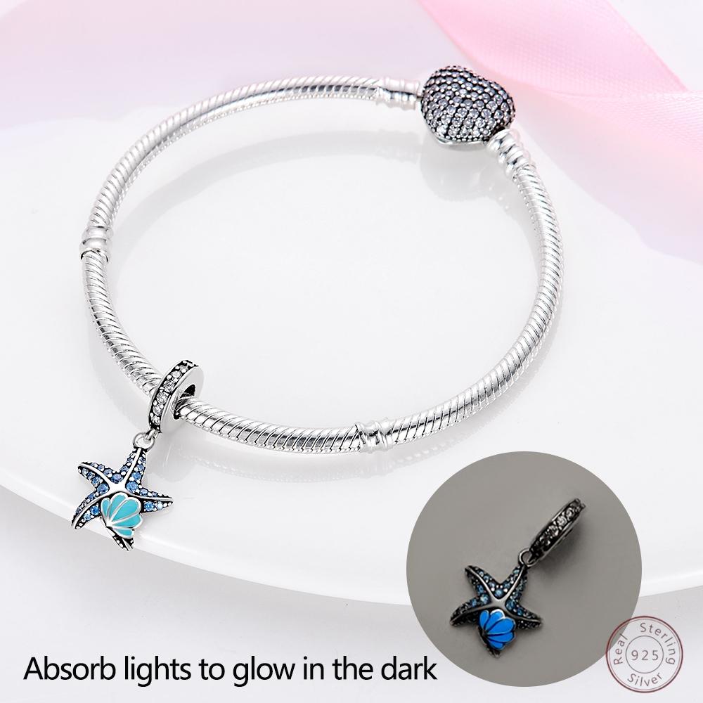 100% Copper Starfish Ocean Shiny Zirconia Charm Beads 3Mm Diy Holiday Exquisite Jewelry Gift Making