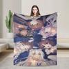 Anime N-Nekopara Stuff Blanket Ultra-Soft Coral Fleece Plush  Throw Blankets Relax Rug Piece