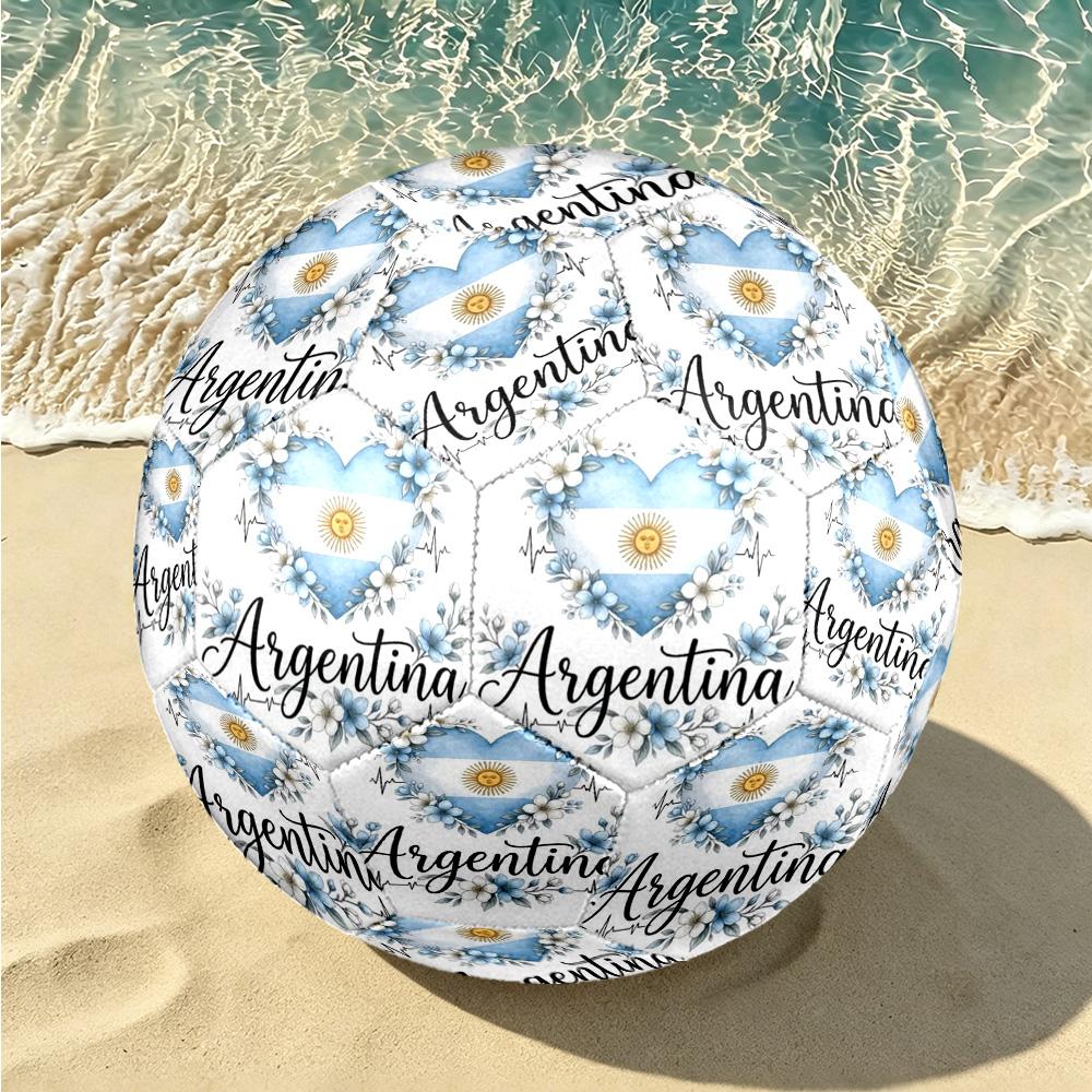 1 pallone da calcio Argentina Celebration Taglia 5, Adatto per partite di allenamento/allenamenti per tornei, Leggero e resistente gt70720