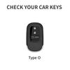 Zinc Alloy Car Smart Remote Key Case Cover Protection Shell For Honda 2022 2023 2024 Civic Accord CR-V HR-V Keychain Accessories