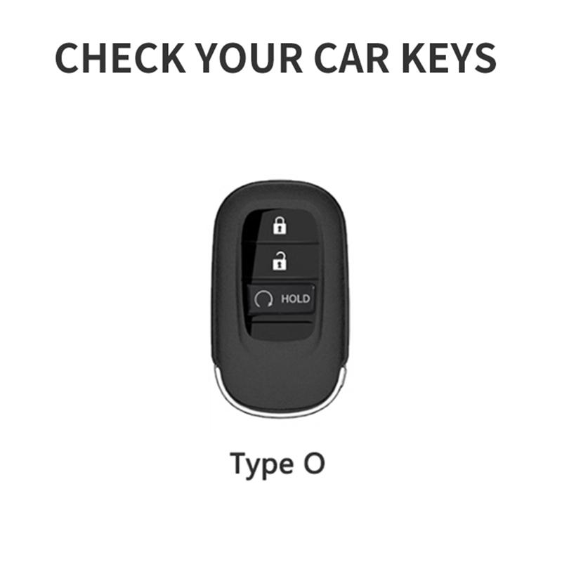 Zinc Alloy Car Smart Remote Key Case Cover Protection Shell For Honda 2022 2023 2024 Civic Accord CR-V HR-V Keychain Accessories