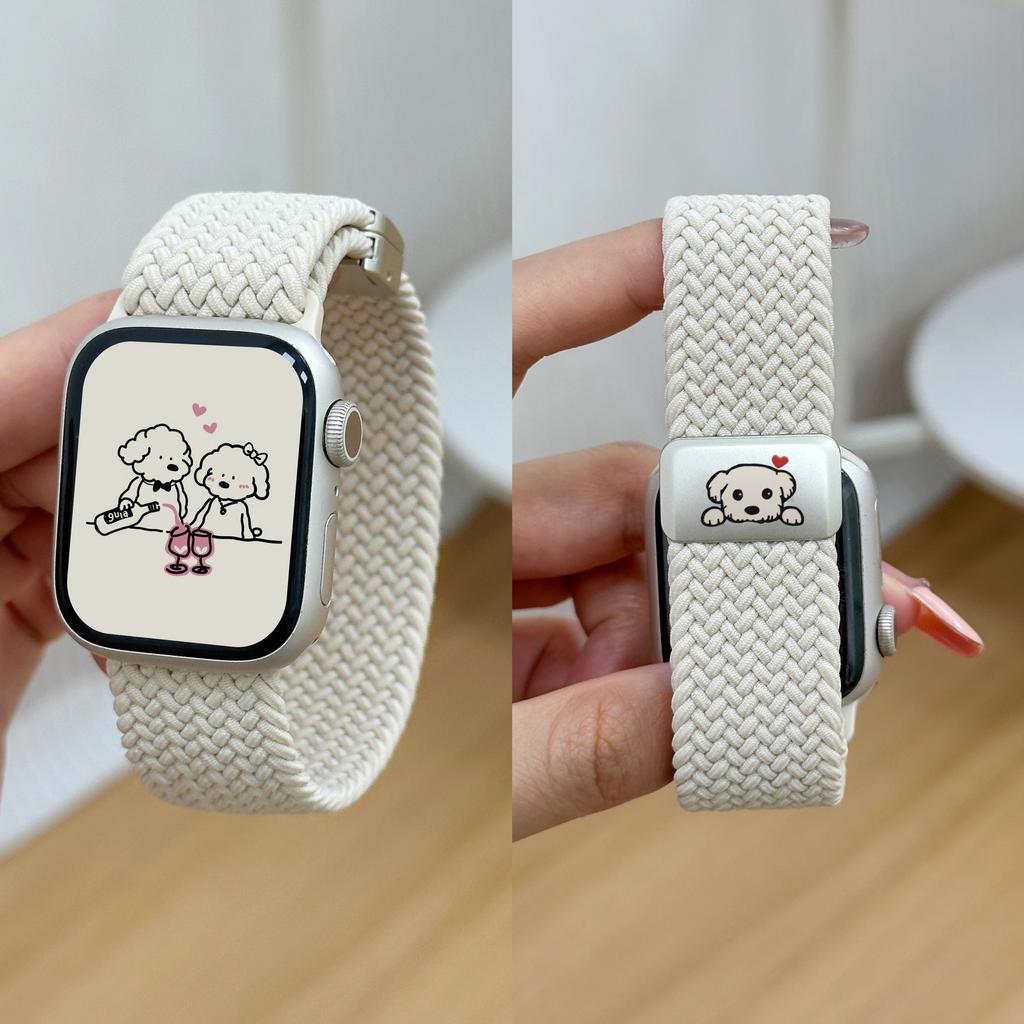 Gevlochten nylon Band Voor Apple Watch Banden 44mm 40mm 45mm 46mm 41 49mm magnetische Armband iWatch series se 7 6 8 9 10 ultra 2 3 11