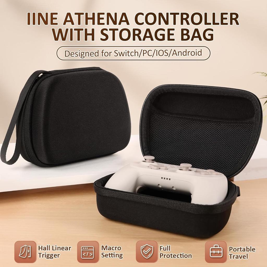 Switch Wireless Pro Controller for Switch Lite/OLED/PC, Remote Gamepad with Hall Linear Triggers/Wake-up/Macro/Turbo/Vibration/Motion Control