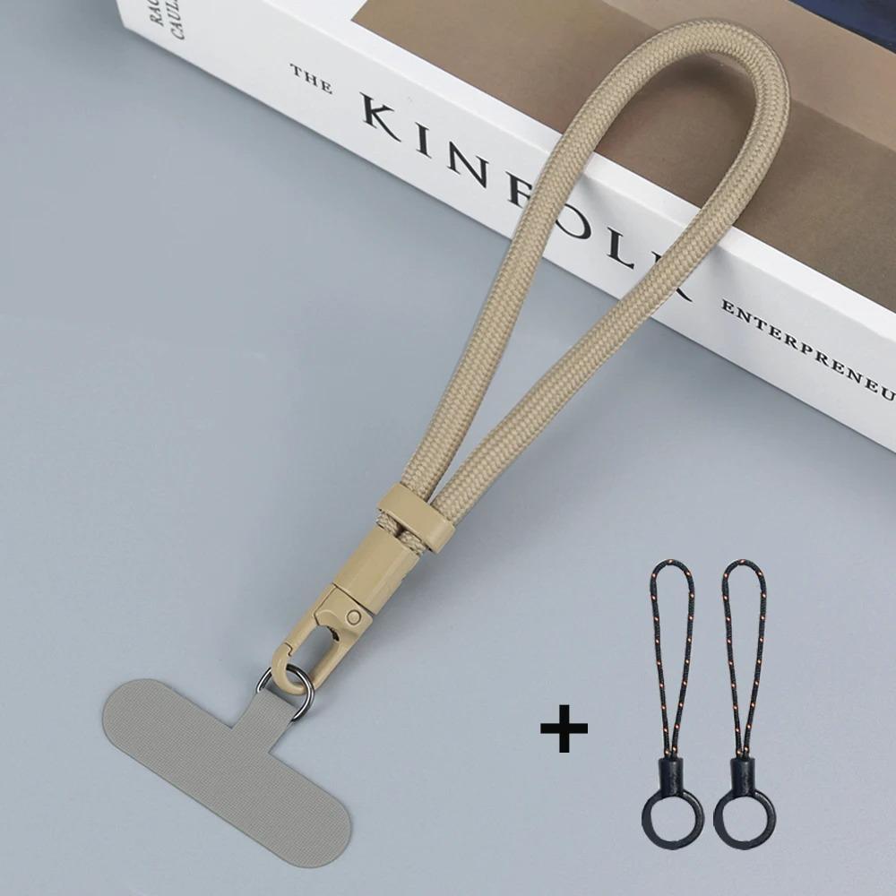 Universal Adjustable Self-Locking Anti-Loss Lanyard Short Wrist Strap for iPhone Samsung Durable Mobile Phone Strap