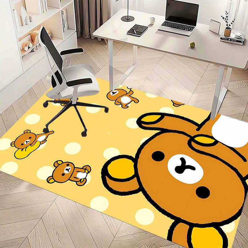 Rilakkuma1 Printed Absorbent Washable Carpet, Non-Slip Bathroom Mats, Kitchen Rugs, Yoga Mat,Living Room Entrance, Camping Picnic Rugs