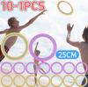 1-10PCS 25cm Flying Disc Portable Flying Ring Versatile Throwing Catching Disc Outdoor Flying Disc  for Beach Backyard